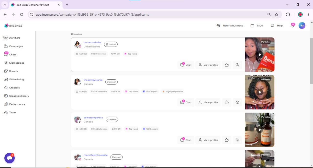 Invited Creators