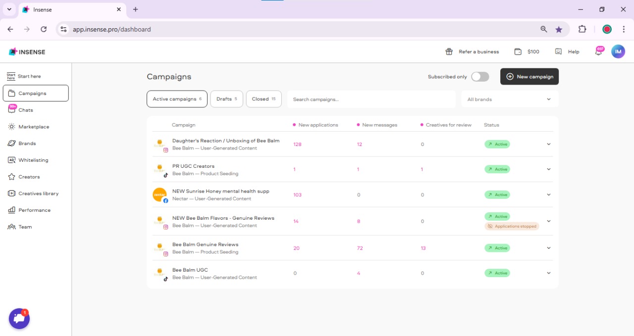 Managing Campaigns